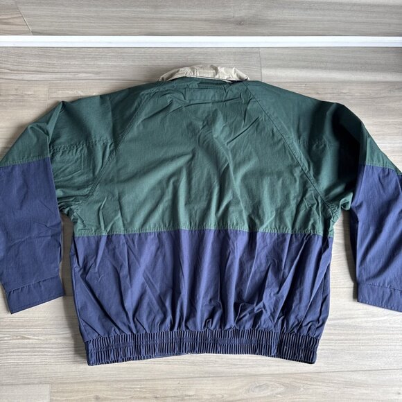Vintage Swingster Jacket Windbreaker Mens L Ducks Back Full Zip With Hood NWT - Picture 10 of 14